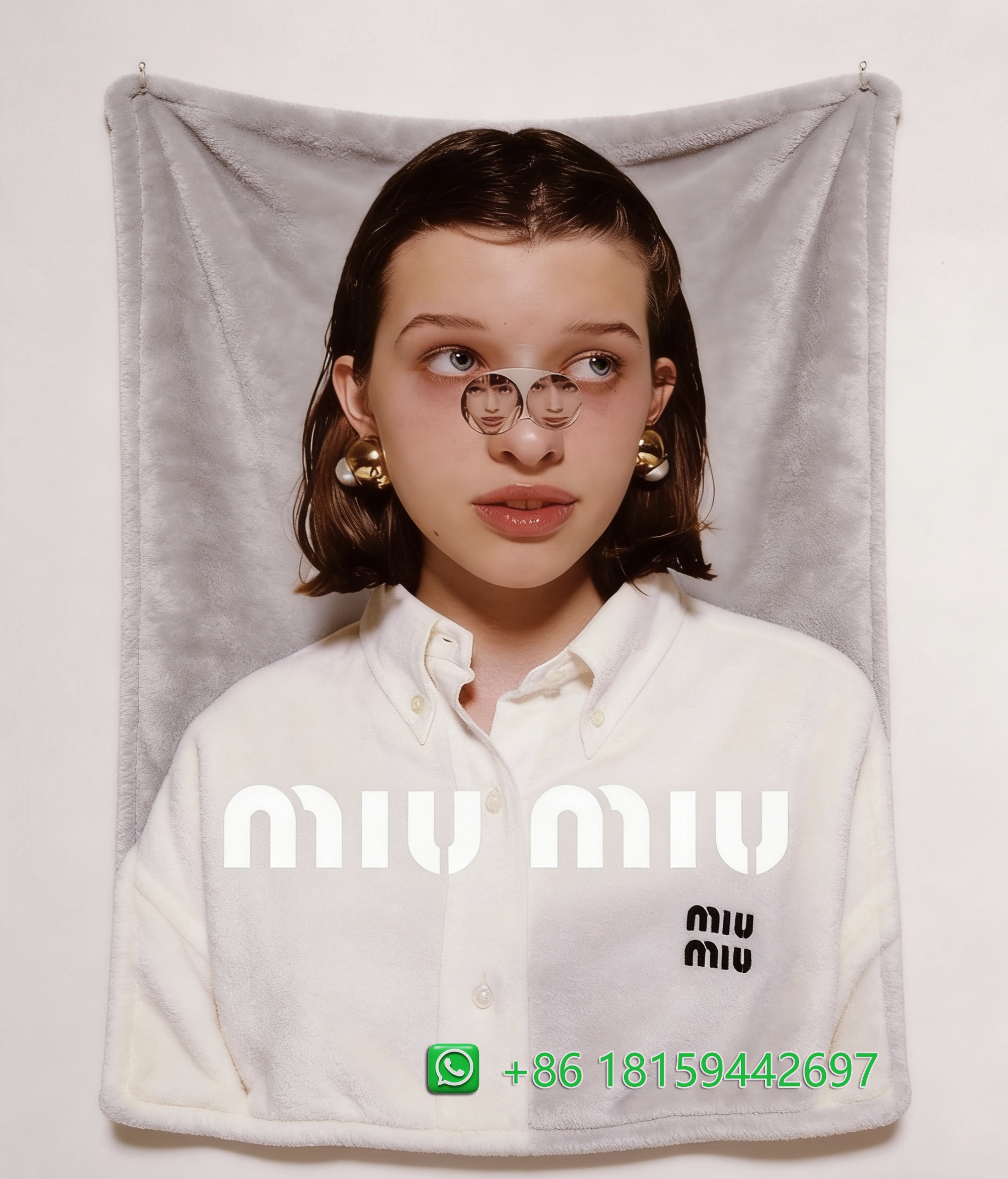 Miumiu Throw Blankets